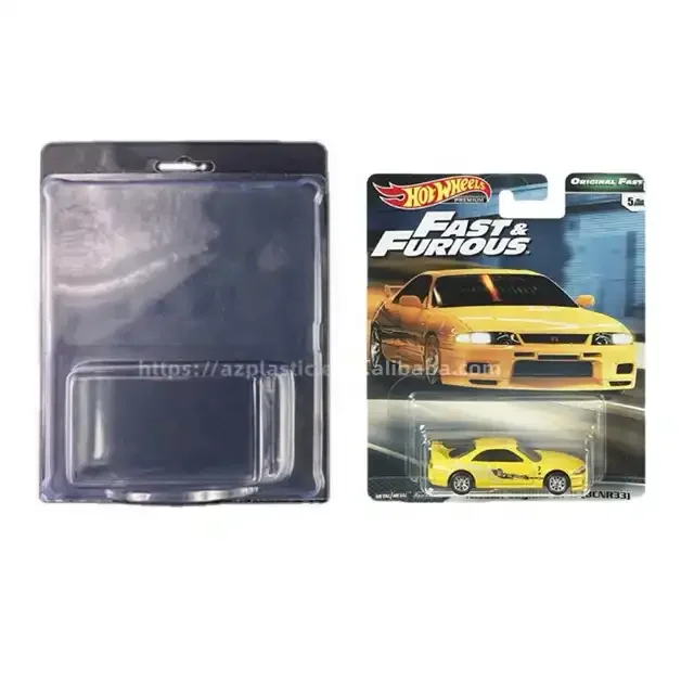 New Design Clear PVC PET Plastic Toy Car Packaging Clamshell Blister For Hotwheel Car