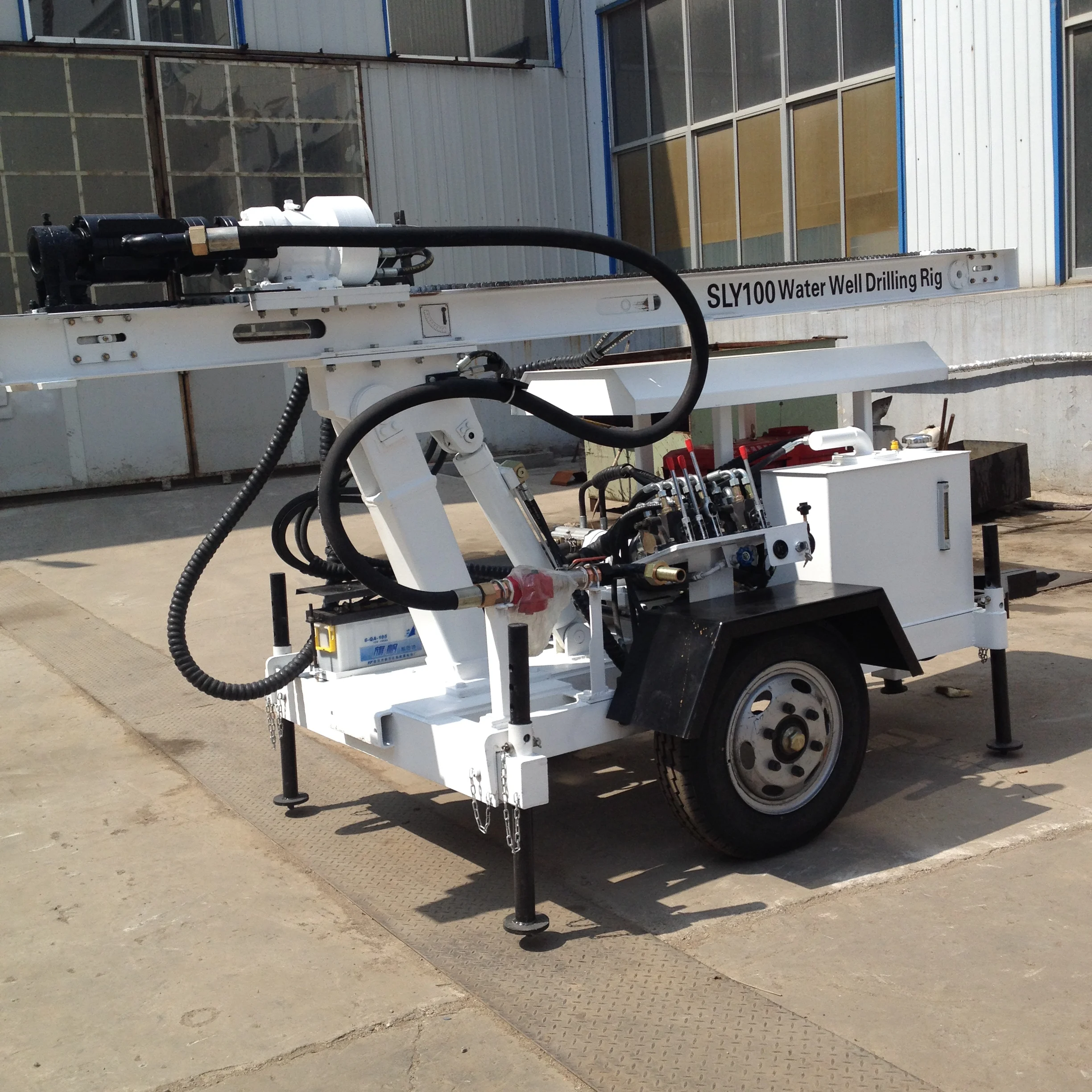 mini hydraulic l portable borehole water well drilling machine SLY100