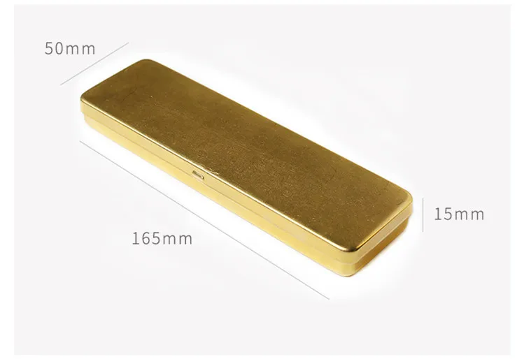 
Brass Pen Holder Vintage Copper Pencil Box Cases 