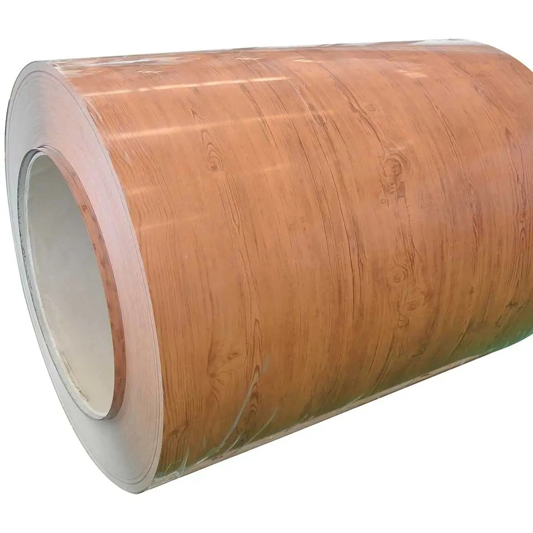 Professional manufacture wood color printed prepainted galvanized steel coil sheets