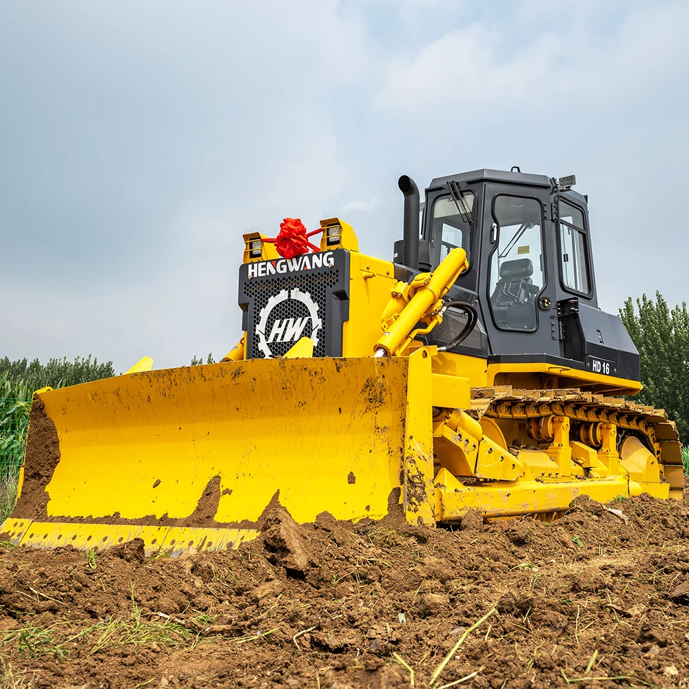 Бульдозер HENGWANG 132hp 130hp по низкой цене бульдозер гусеничный трактор с тремя хвостовиками