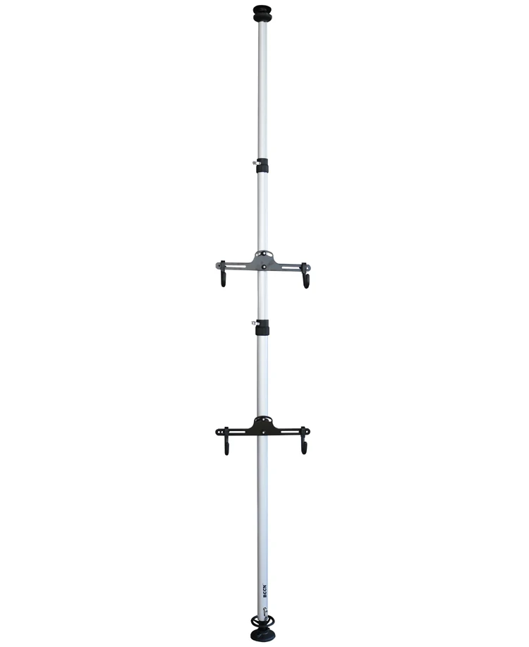 Подставка для велосипеда, велосипедная напольная стойка, подставка из сплава с двумя стальными крючками, можно повесить макс. 6 велосипедов, максимальная высота 4 м