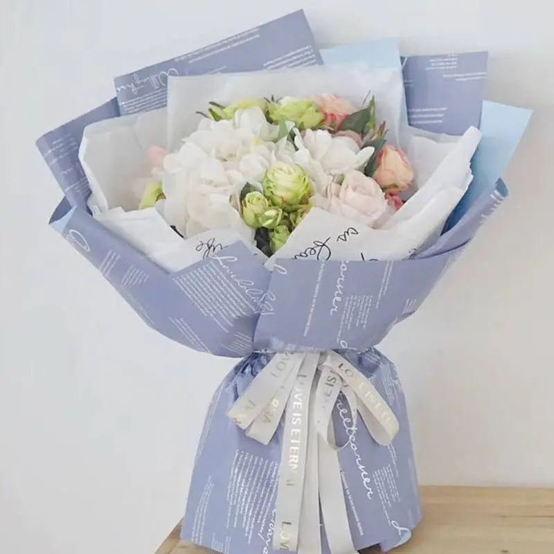 Gift Wrapping Paper Double-sided Color Film Flower Wrapping Paper Gift Wrap Paper Roll