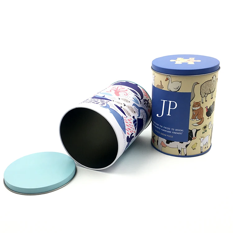 Custom Printed Round Dog Food Tin Cans Cat Food Metal Can High Quality Pet Food Tin Box