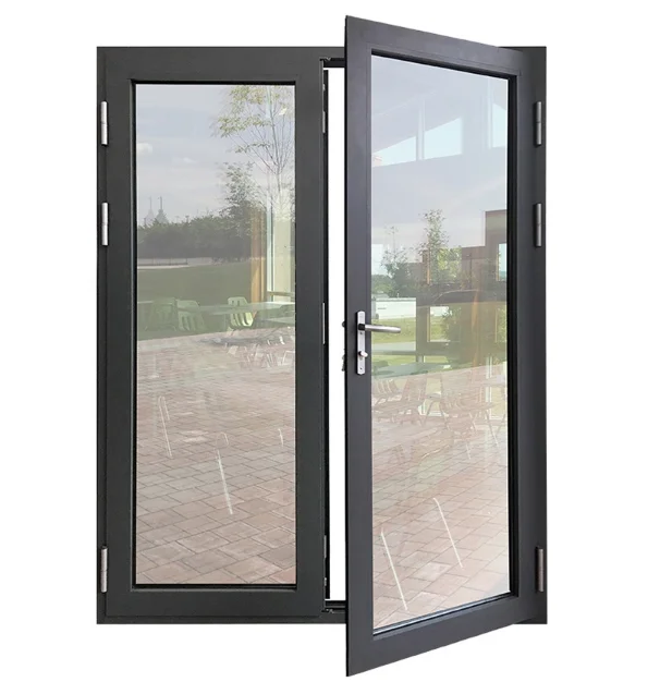 French style aluminum front entry door casement door with double glass residential for homes
