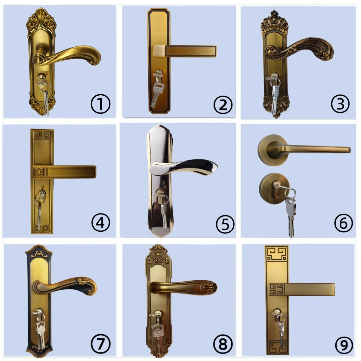 China Factory Good Door Handle Quality Simple but Very Beautiful Antique Iron Door Handle