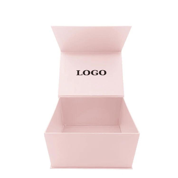 Милый розовый Подарочный пакет на заказ, крафт/крафт-бумажные коробки, упаковочные коробки с логотипом