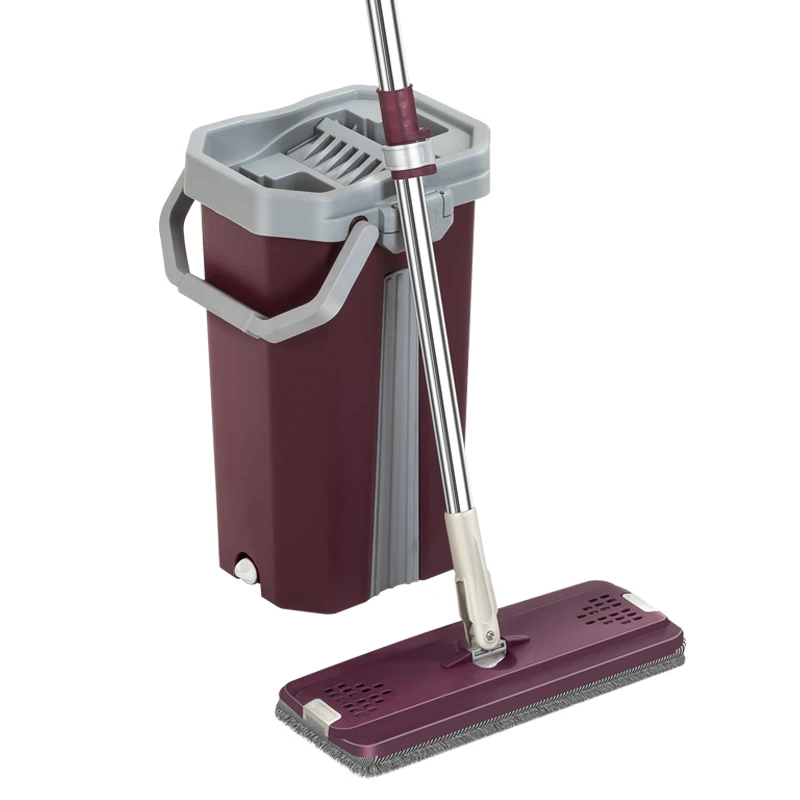 360 Scratch Bucket Mop Magic Microfiber Household Hand Wash Free Lazy Flat Mop Squeeze Mop Bucket