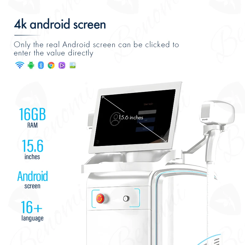 Magnetic handle Medical CE 755 808 1064 940 4 waves 3 wave MNLT diode laser depilation titanium 808nm ice diode laser machine