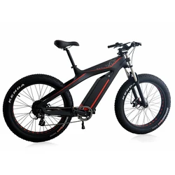 CE Adult 21 speed e bikes snow bike carbon fibre electric bicycle China wholesales 2022 carbon fiber electric fat tire bike