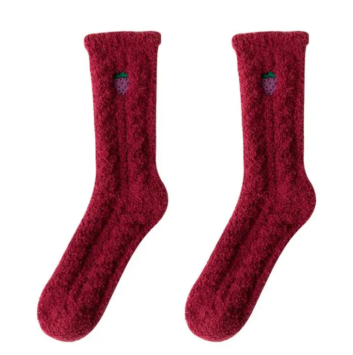 Hot Sale Fuzzy Warm Slipper Socks Women Super Soft Microfiber Cozy Sleeping Socks