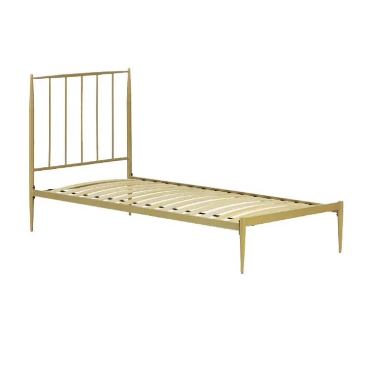 mixed powder coating single metal bed frame vintage wrought iron bed twin bed metal
