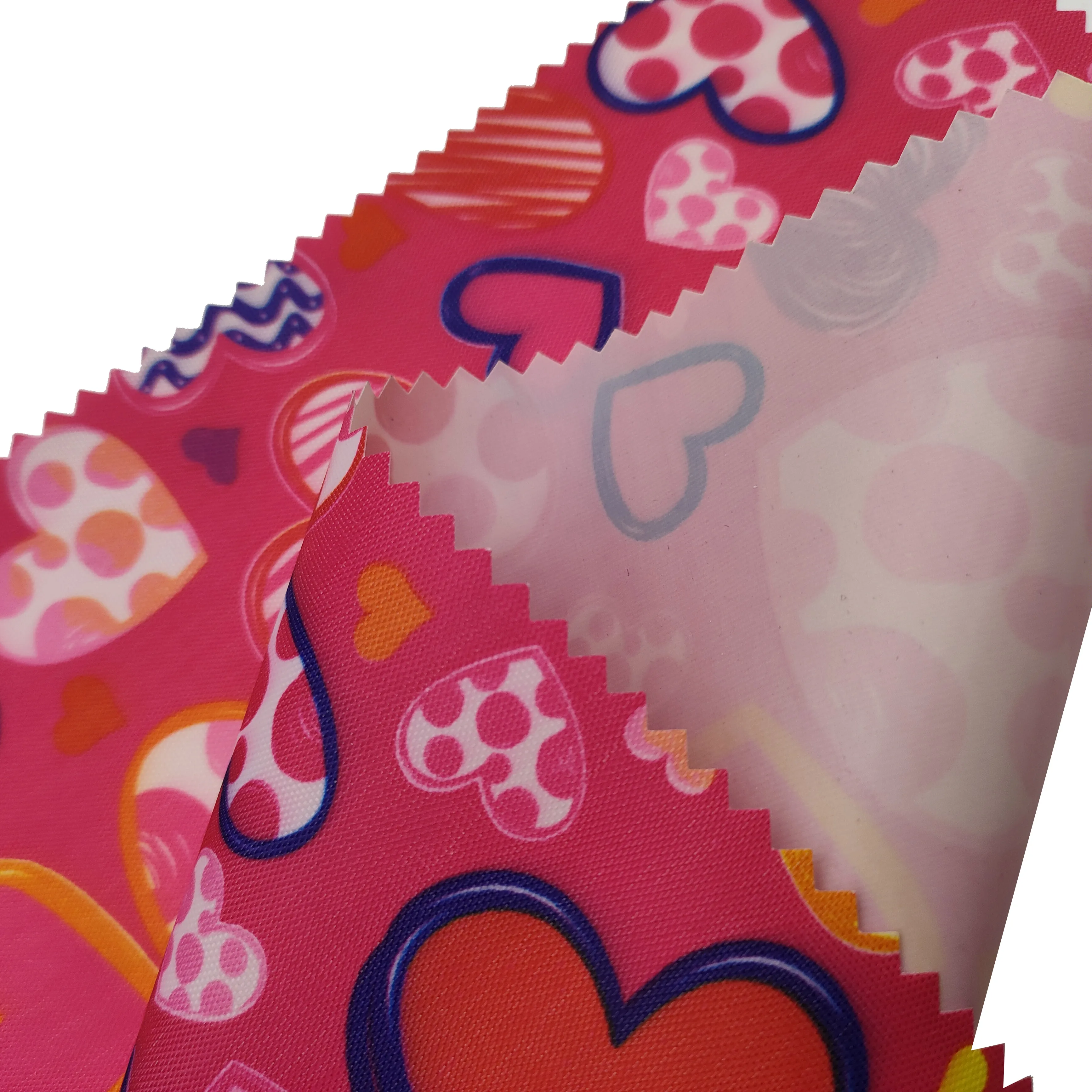 High quality 420D printed polyester Oxford fabric simple flower shaped cartoon printed waterproof coating suitable for girls