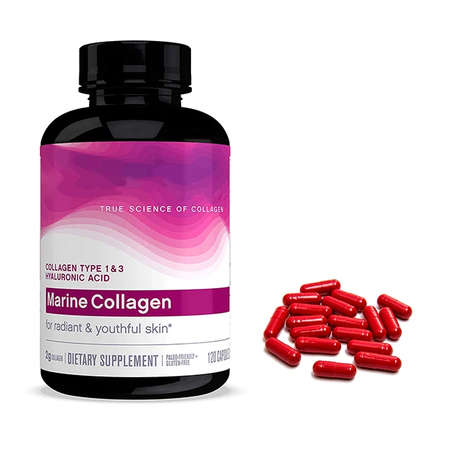 OEM/ODM Marine Collagen Hyadronic Acid Youthful Skin Capsules