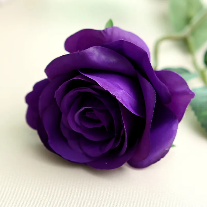 Hot selling artificial flowers weddings wholesale real touch roses for wedding decoration purple roses artificial flowers