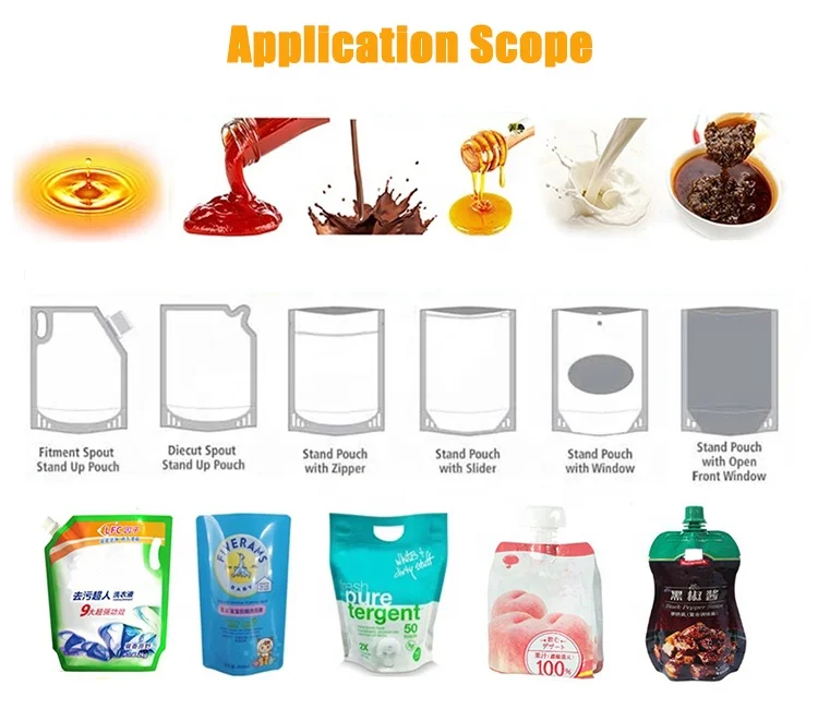 LGL liquid paste cream automatic pouch bag given bag filling packing Machine