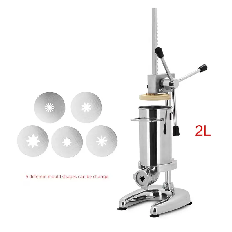 2022 Hot Sale Professional Commercial 2 Liters Small Manual Spanish Churros Machine with High Quality