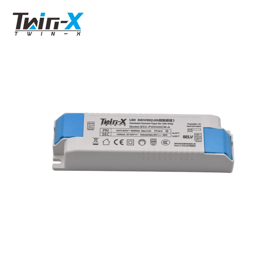 Manufacturers over CE CCC flicker-free 25W30W40W external panel light constant current led driver for led panel lights