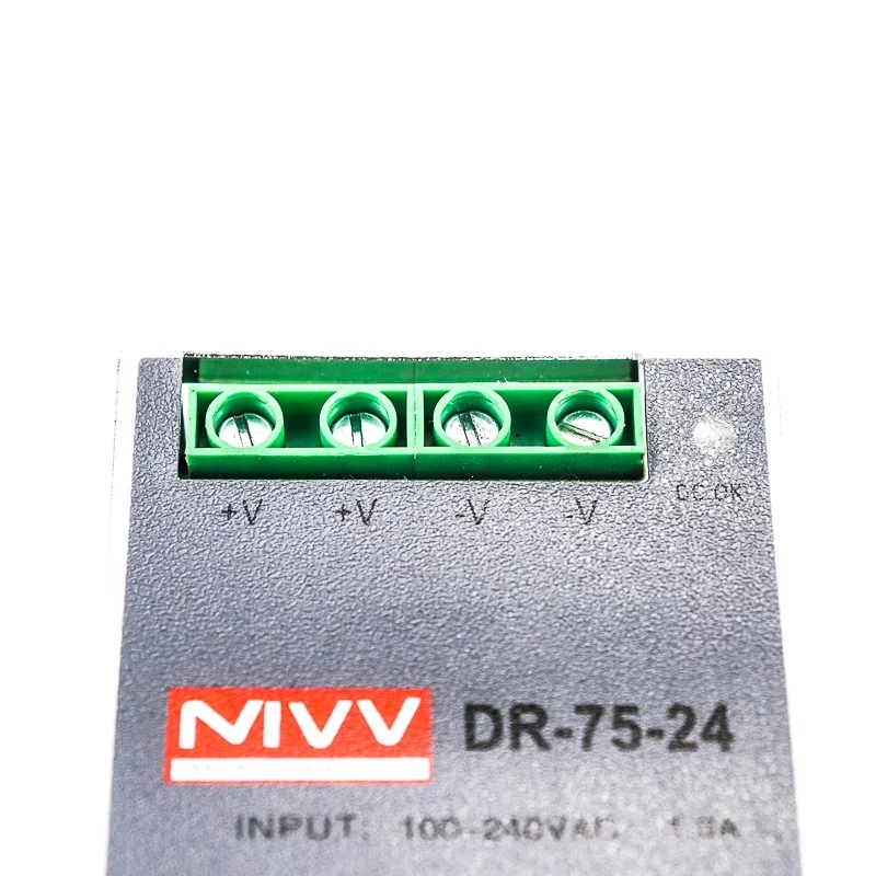 To 24v Switch Power Supply Din Rail DR-75 Industrial Control 3.2A 220VAC 51 - 100W Single