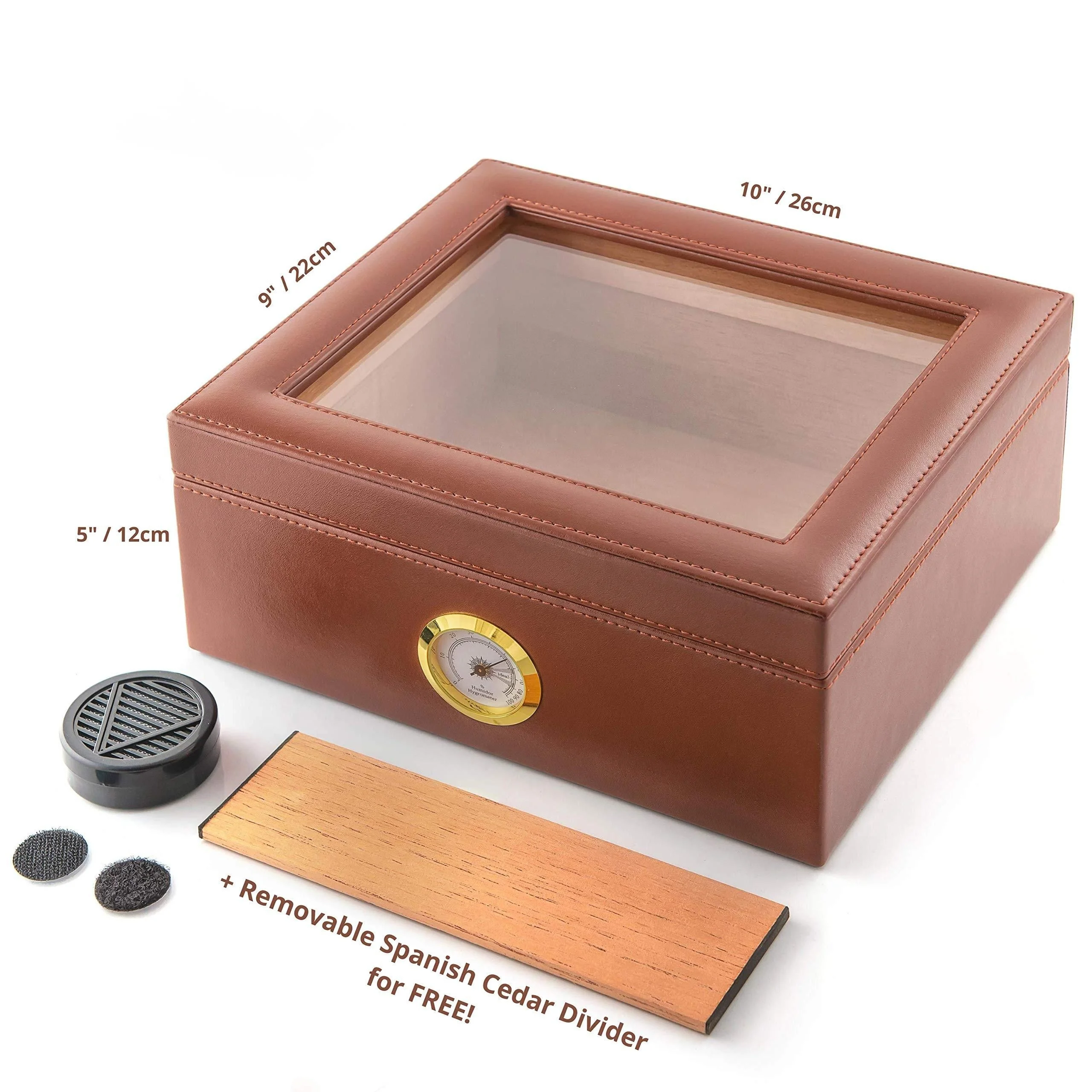 Деревянная прозрачная кожаная стеклянная коробка для сигар, коробка для сигар, подарки для сигар, хьюмидор для мужчин