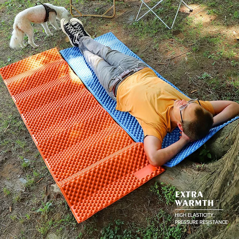 2024 Hot Sell Custom Logo IXPE foam sleeping pad Foam Egg Crate Sleeping Folding Pad