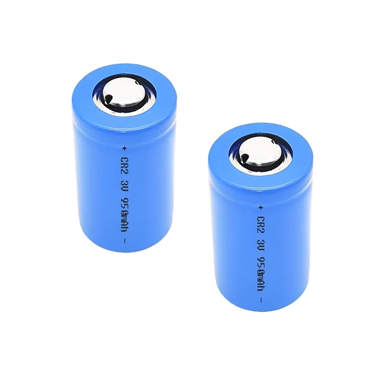 high capacity primary battery CR2 3V950mAh long life and low self-discharge Li-MnO2 cylindrical battery customize available