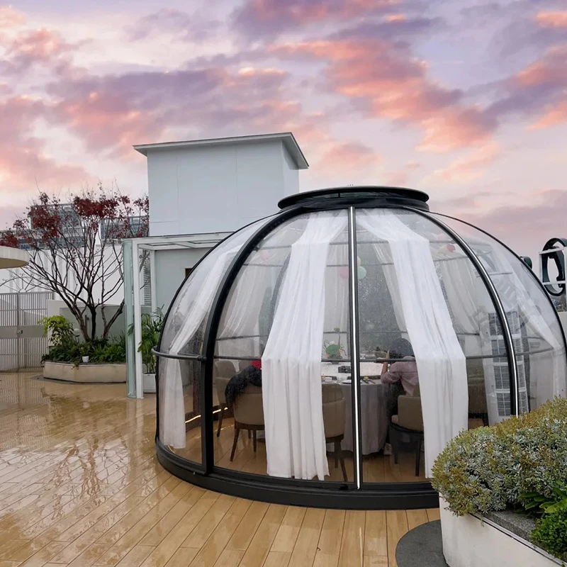 Full House Low Cost Geodesic Clear Dome Hotels Polycarbonate Celand Tents Home