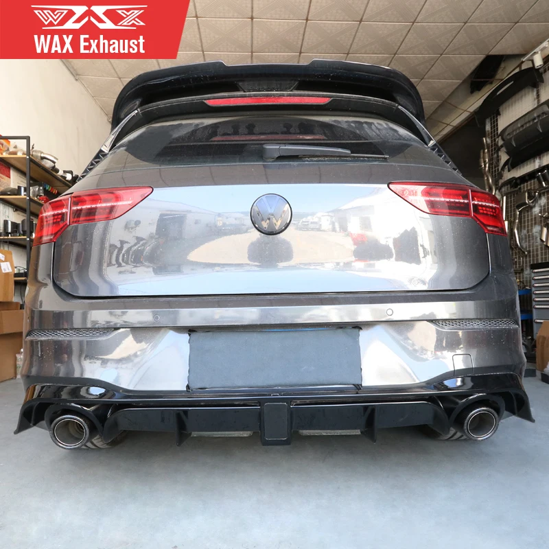 Auto Carbon Fiber Glossy Black Tailpipe Stainless Steel Exhaust Tips Exhaust Muffler Pipe Exhaust Tips