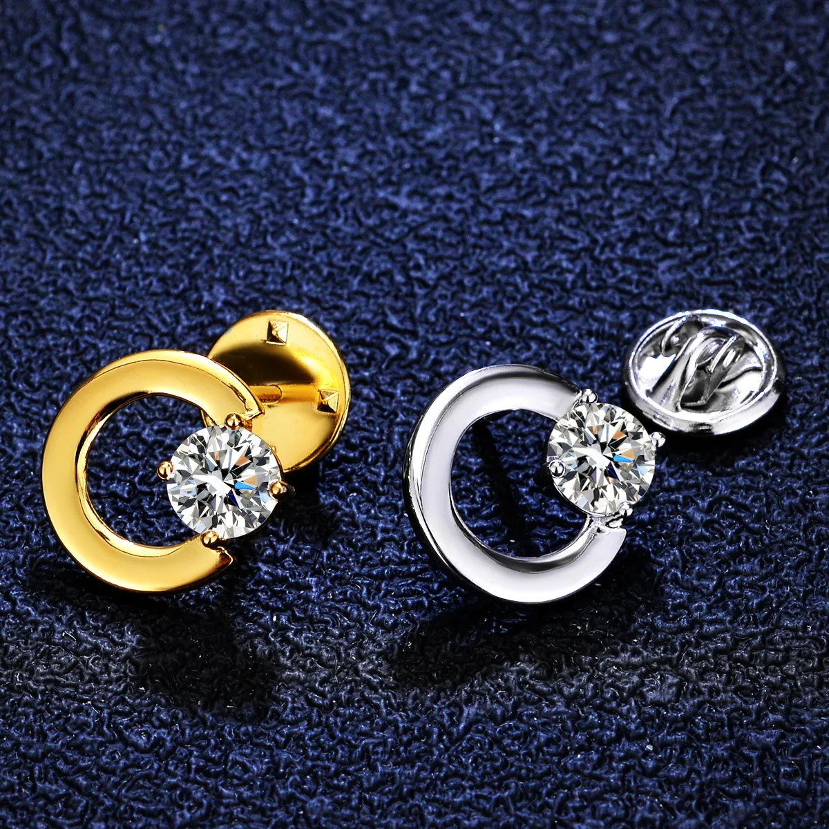 iced out men women suit luxury designer fashion jewelry 1ct 925 silver moissanite diamond brooch