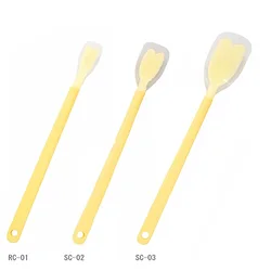 Longer handle weaning cleaner soft rubber baby silicone thermomix spoon