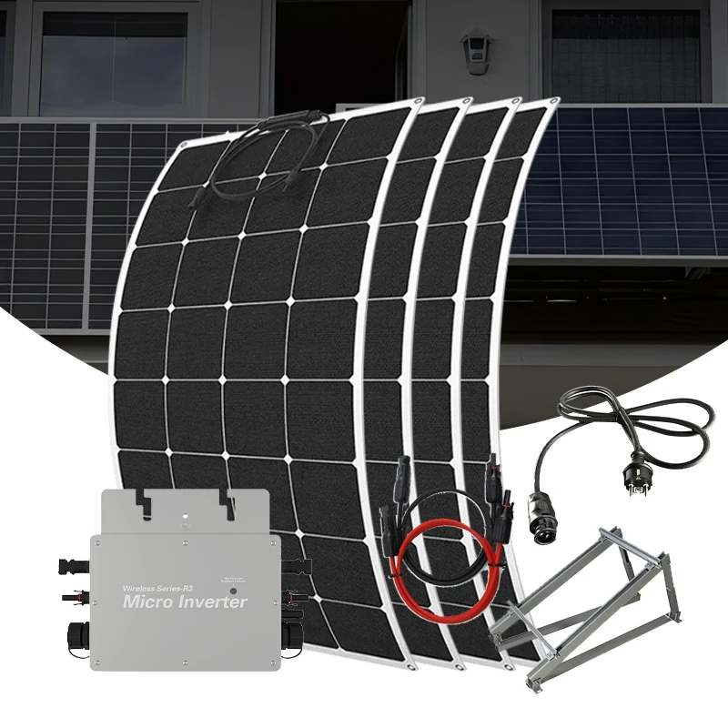 Solar Power System Full Set Micro Inverter Solar Panel 800W Solar Energy System for Home