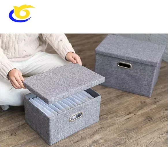 Fabric Cloth Storage Box Wardrobe For Christmas Stuff Clothes Organizer for Closet wardrobe Fabric Shoe Storage Bins with Handle