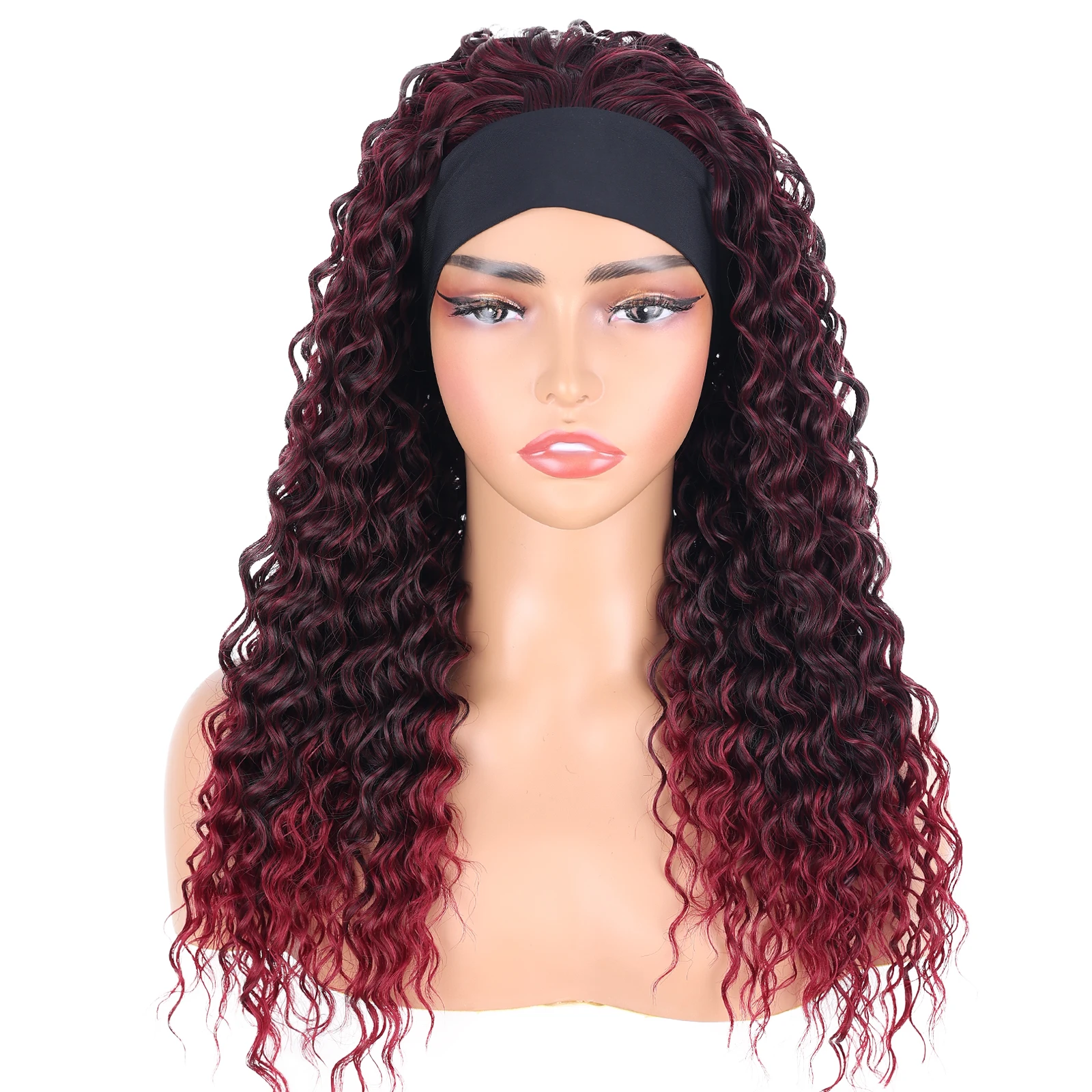 cheap water wave full braiding two tone color bouncy ombre lace front wholesale short closure hair pink synthetic wigs