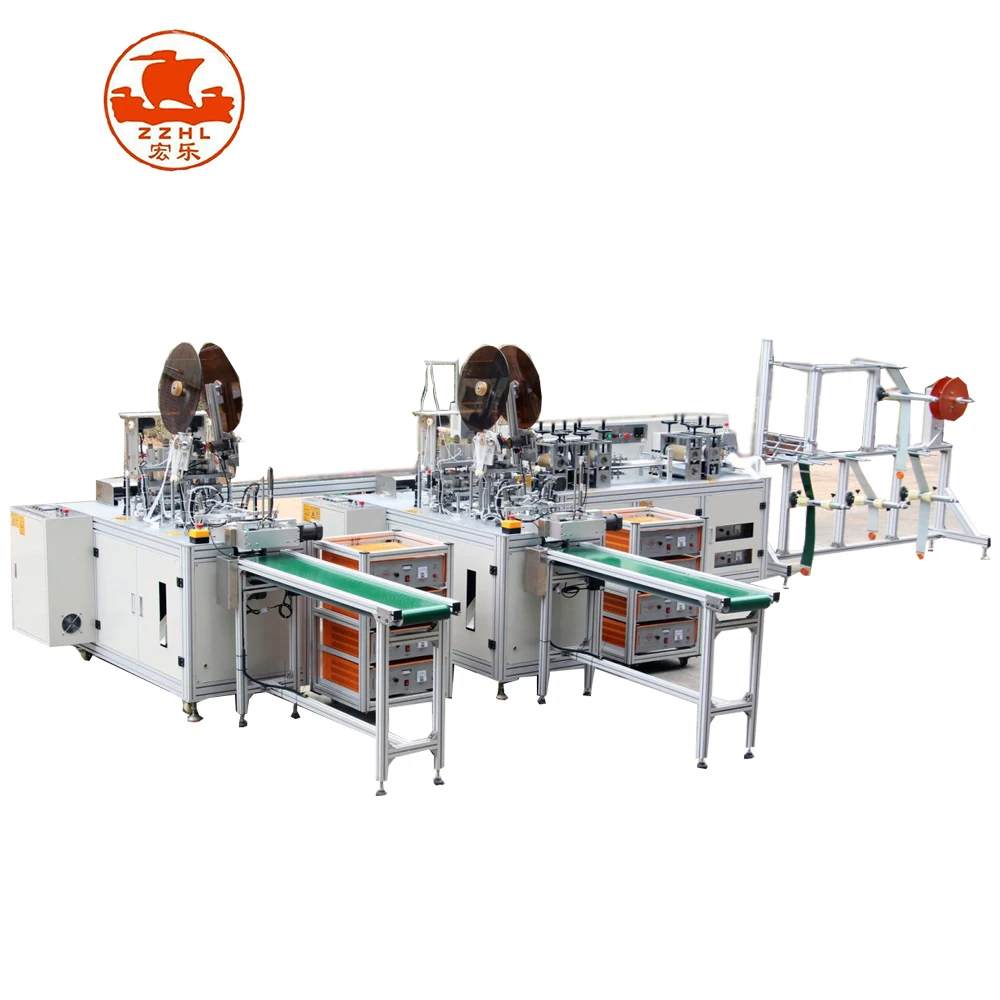 Автоматическая линейка одноразовых хирургических масок для лица N95