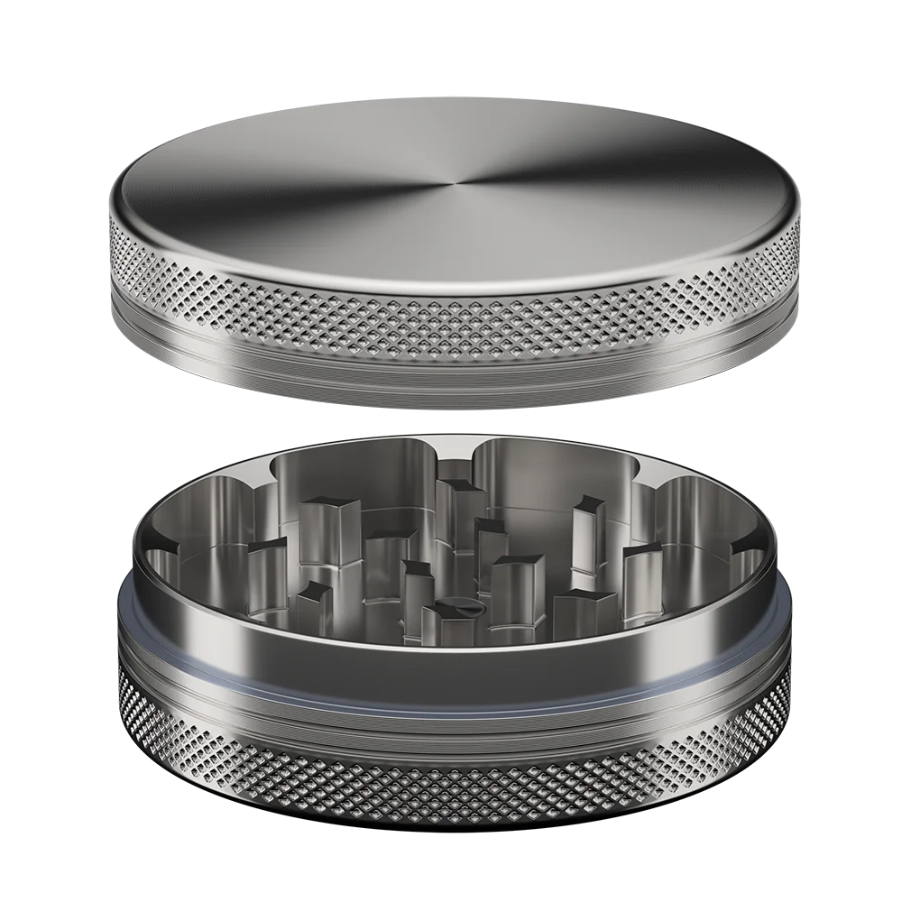 Wholesale 63mm 2Parts Portable Aluminum Herb Grinder