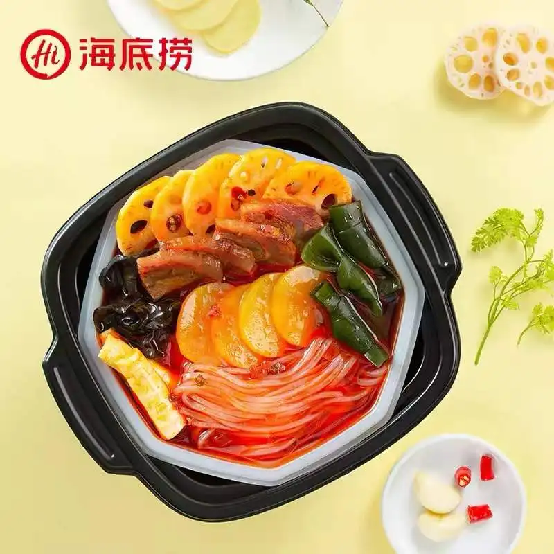 Wholesale Hot Selling Haidilao Self-heating Beef Vegetables Hot Pot Instant Outdoor Office Convenient Lunch