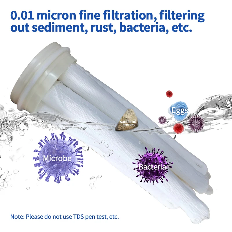 304 Stainless Steel Water Purifier with Ultrafiltration Membrane 3500L/H Whole House Filter Washable PVDF UF for Household Use