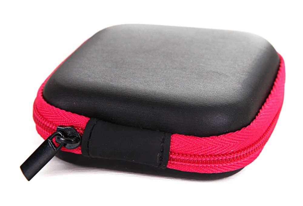 Earbud Case Earphone Carrying Case Portable Small EVA Storage Bag for Small Earbuds Mini Headset USB Cable Adapter TF Card