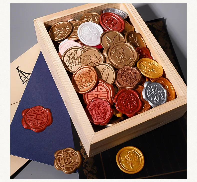 Wax Seal Stickers Custom Wax Seal Sticker Sealing Wax Stickers Stamp Wedding Invitation Letter Envelope Monogram
