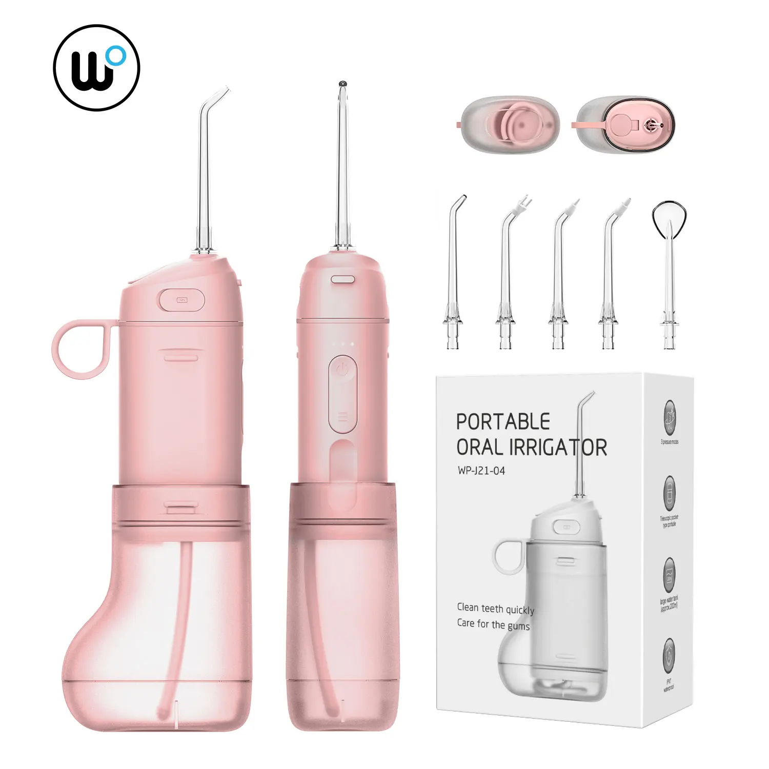 Rechargeable Water Dental Picks Cleaning 3 Modes 6 Tips IPX7 Waterproof Water Dental Flosser electric teeth dental oral irrigato