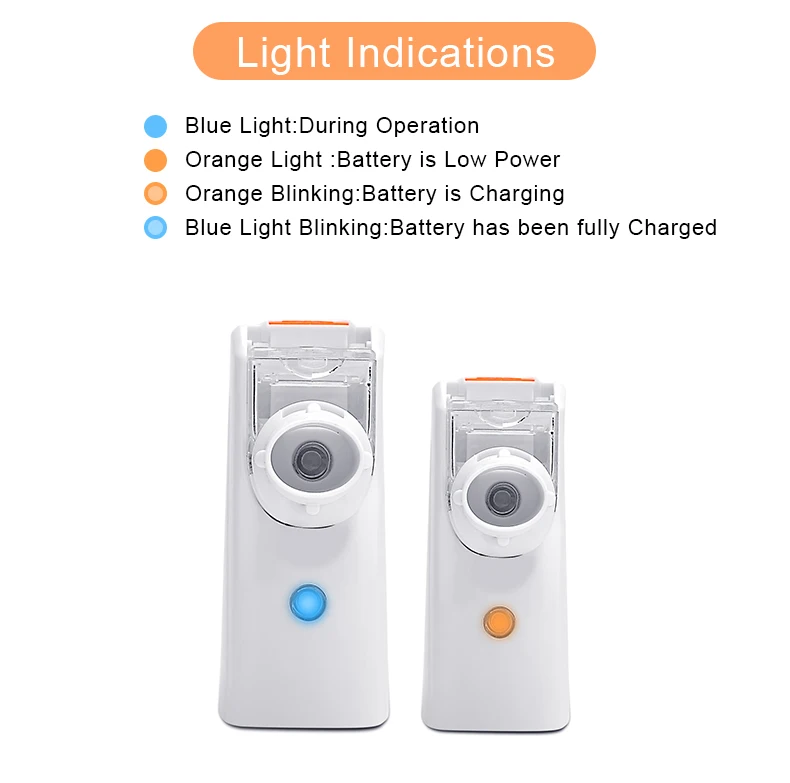 Hospital and Household Handheld Portable Inhaler Nebulizer Humidifier USB Charging Nebulizador