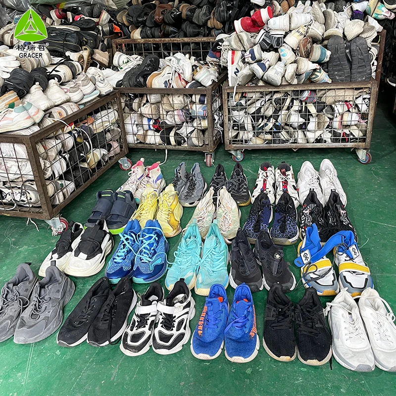 Branded Original Shoes Second Hand Men Used Sports Sneakers Shoes For Sale From UK