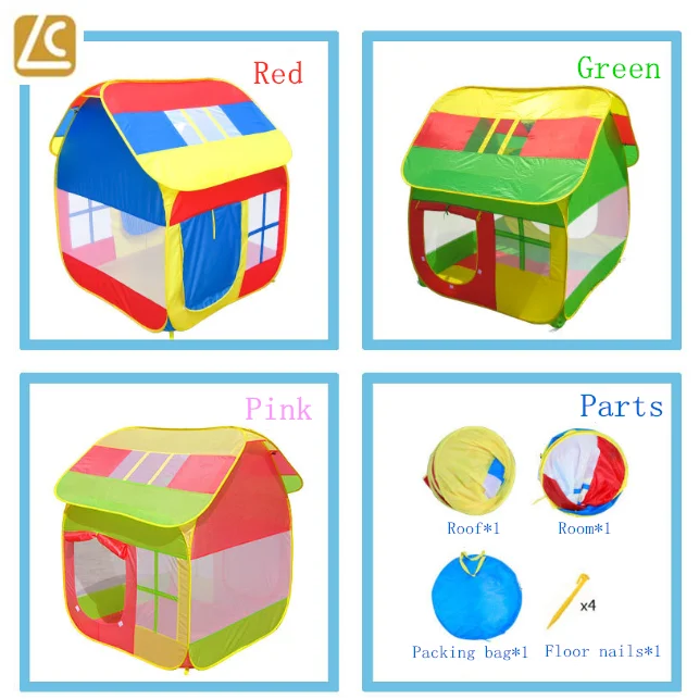Factory children folding tent large indoor and outdoor kids play game house Children Play Tent