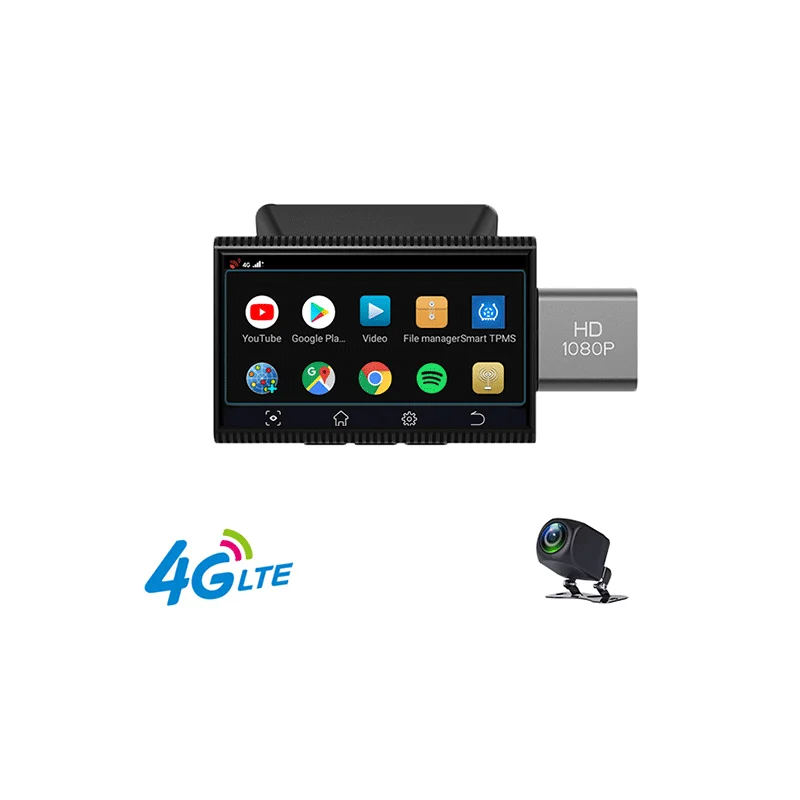 Автомобильный видеорегистратор 3 0 дюйма IPS Touch 4G с камерой заднего вида Android 8 1 WiFi GPS 4g LET удаленный мониторинг двойным объективом 1080P