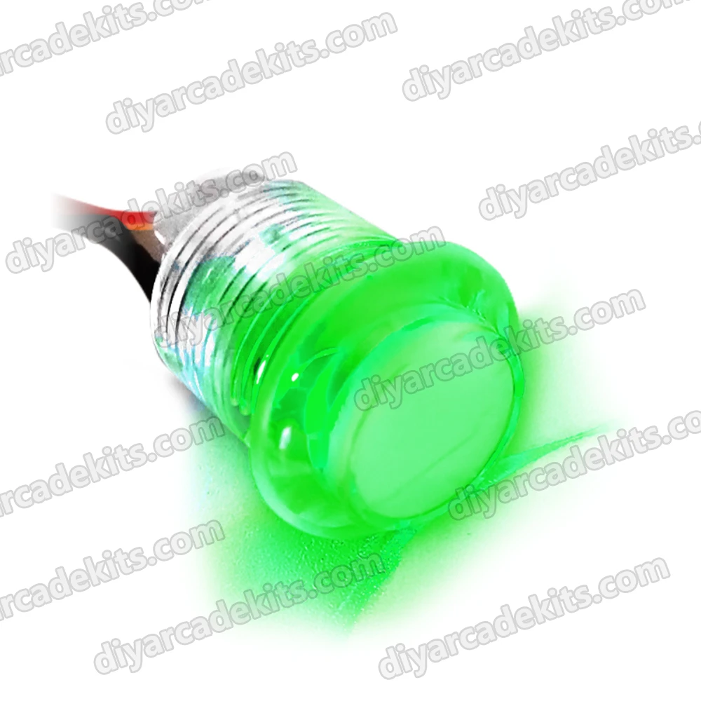 3.3V GoldLeaf Illuminated Button Switch LED Button 7 Ribbon Illuminated RGB Button for Arcade Pinball Machines
