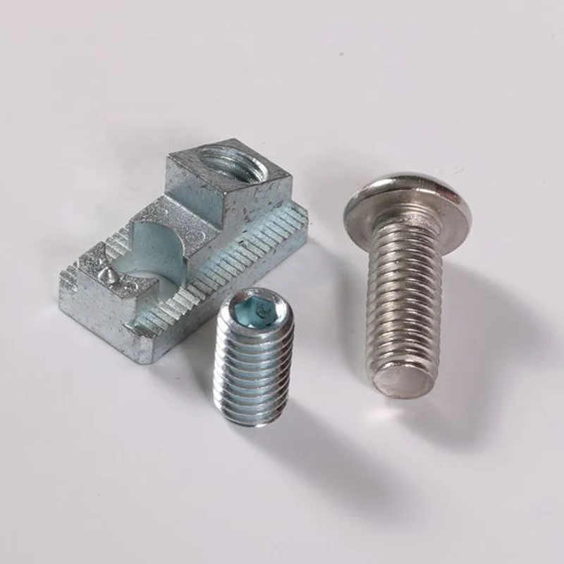 Wholesale Aluminum Profile Accessory Slot 8 Unner Angle Connector Including Screw For 40*40 Profile