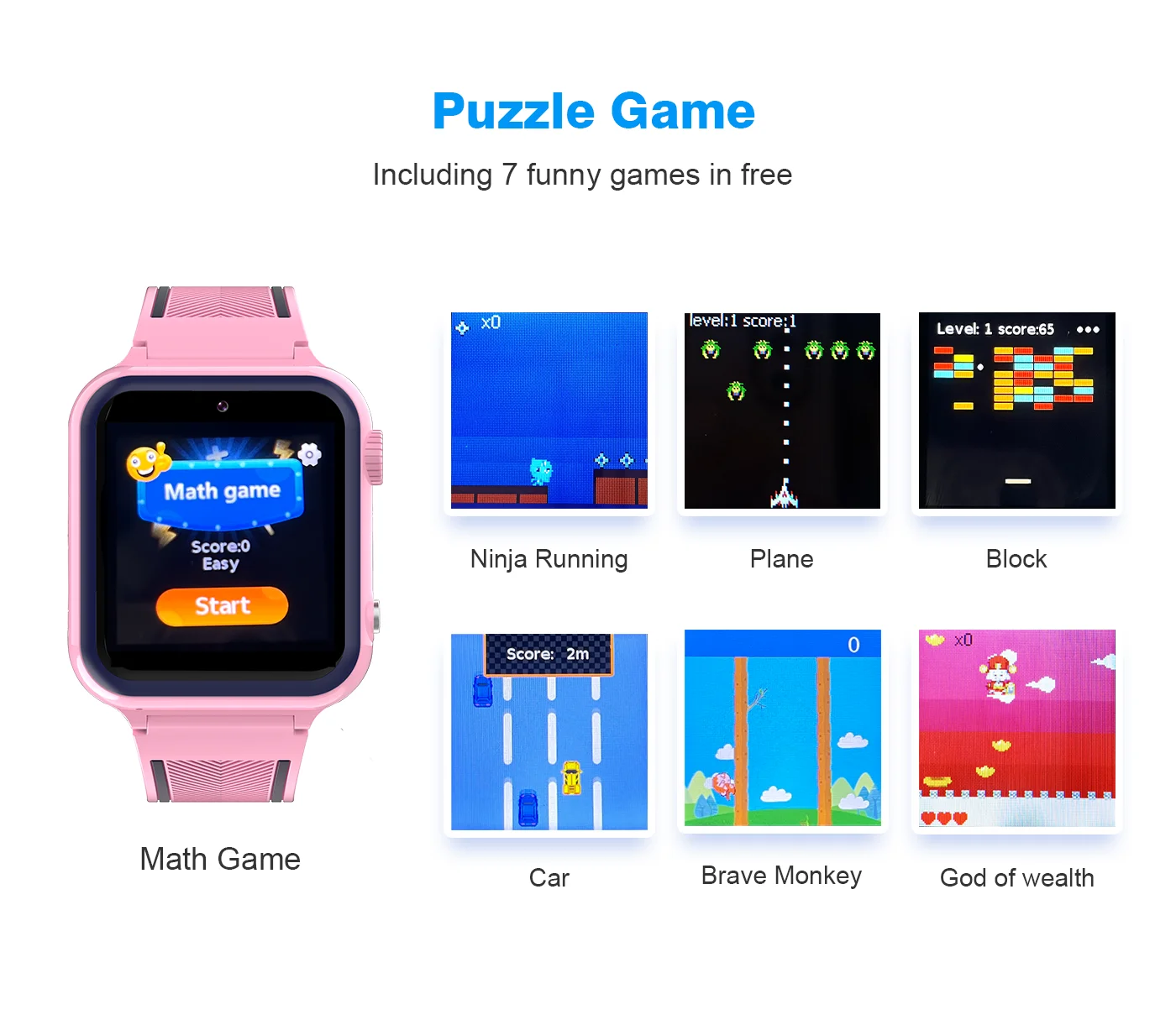 Smart Watch 2023 for Kids with Games Waterproof 4G Wifi SOS Big Battery Kids Smart Watch with GPS and Video Call SIM Card