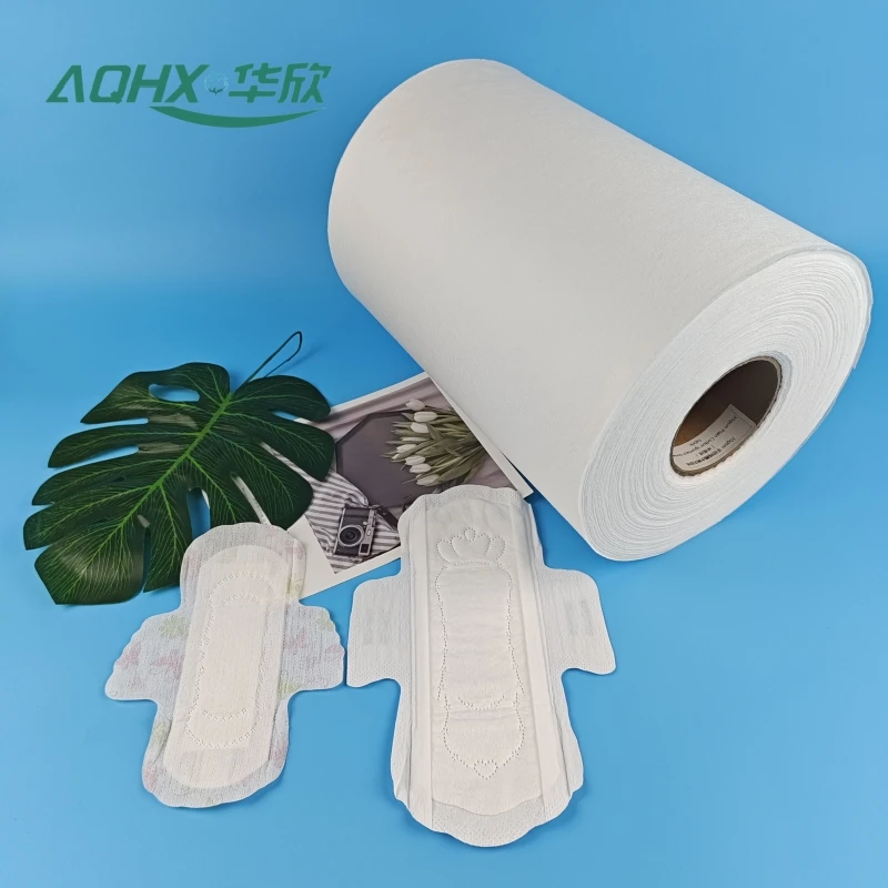 The raw material of the female menstrual pad, the non-woven surface layer of the sanitary napkin that can quickly absorb liquid