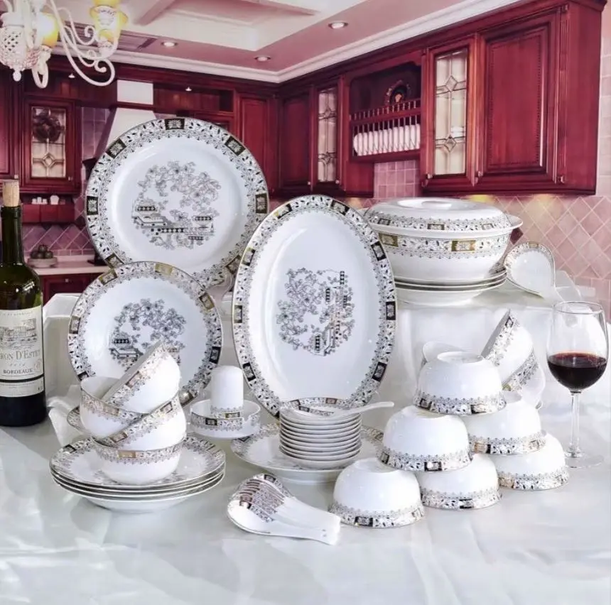 2023 Hot Sale Low Price 72Pcs Opal Glass Dinner Set