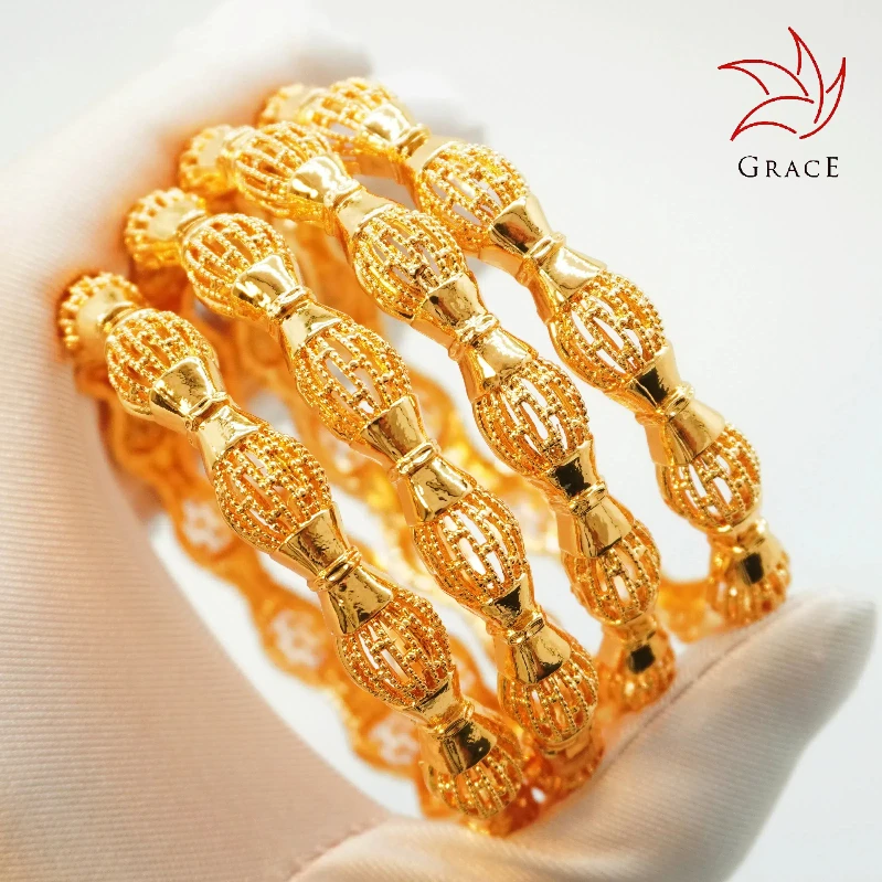 Custom Personalized Wedding Bangles Champagne Gold Plated Wrist Bracelets Indian Jewelry Kundan Bracelet Bangle Kada For Women